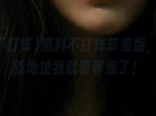 黑料不打烊苹果版,再不发新地址我就要等焦了!